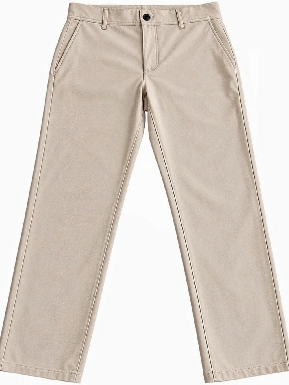 Zara The Relaxed Fit Pant Relaxed Fit Cotton Pants in Beige Size 32 NWT